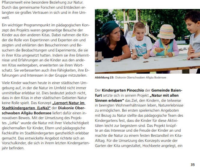 Lernort Natur in der TiP-Ergebnisdokumentation „Erprobung zukunftsfähiger Modelle“ des DLR Projektträgers